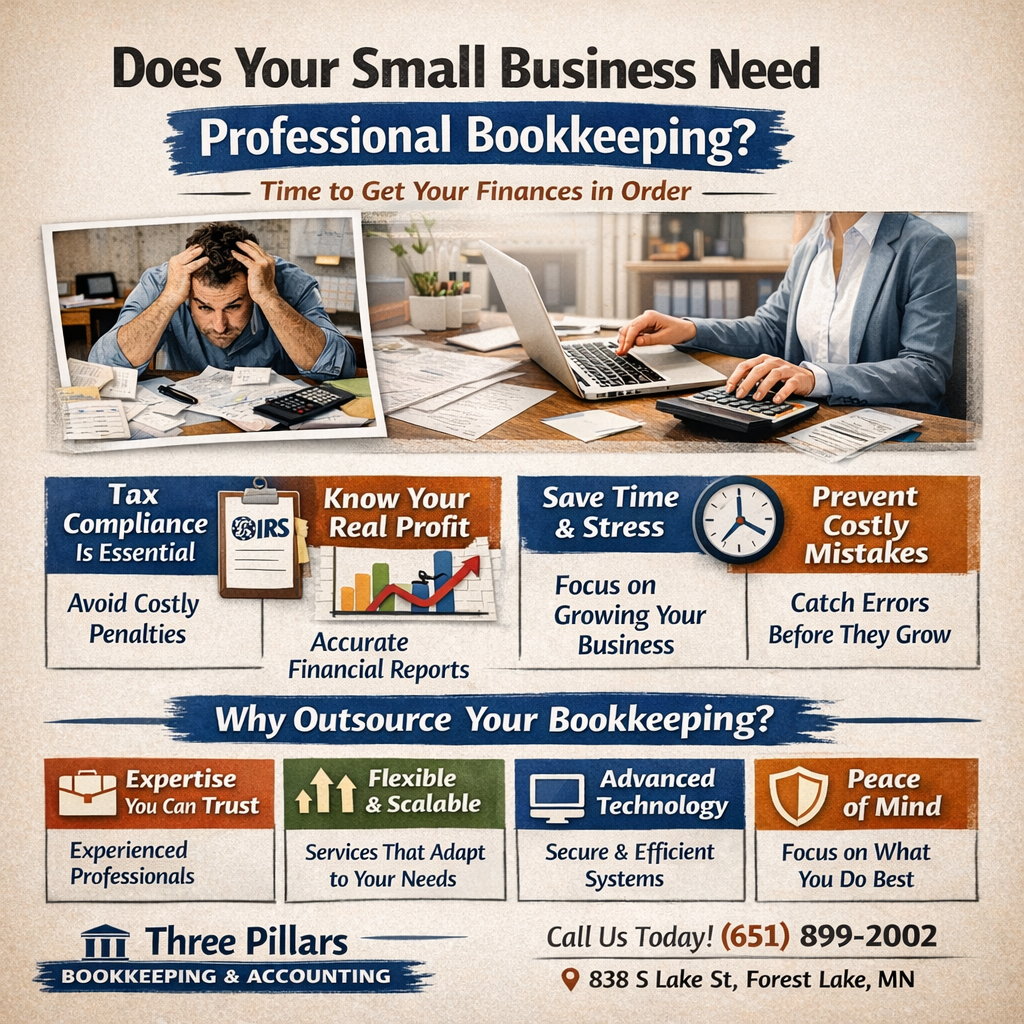 Why Small Businesses Need Professional Bookkeeping